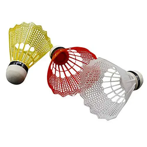 HugeStore 12 Pcs Plastic Badminton Shuttlecocks Badminton Birdies Balls for Outdoor Sports Training - 6