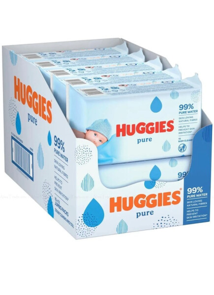 Huggies Pure Yenidoğan Hassas Islak Havlu 72 Yaprak 10'lu Maxi Paket (720 Yaprak) - 4