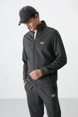 Hugo Anthracite Melange Jogger Men's Tracksuit - 85198-A.Melange - AIR JONES (1)