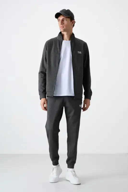 Hugo Anthracite Melange Jogger Men's Tracksuit - 85198-A.Melange - 3