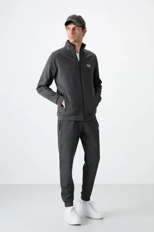 Hugo Anthracite Melange Jogger Men's Tracksuit - 85198-A.Melange - 7