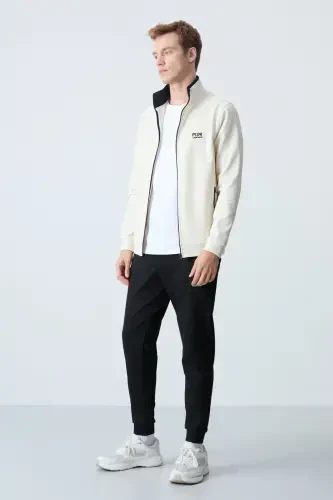 Hugo Beige - Black Jogger Men's Tracksuit - 85198-Beige/black - 3