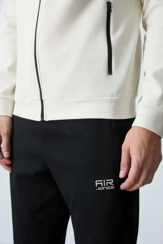 Hugo Beige - Black Jogger Men's Tracksuit - 85198-Beige/black - 8