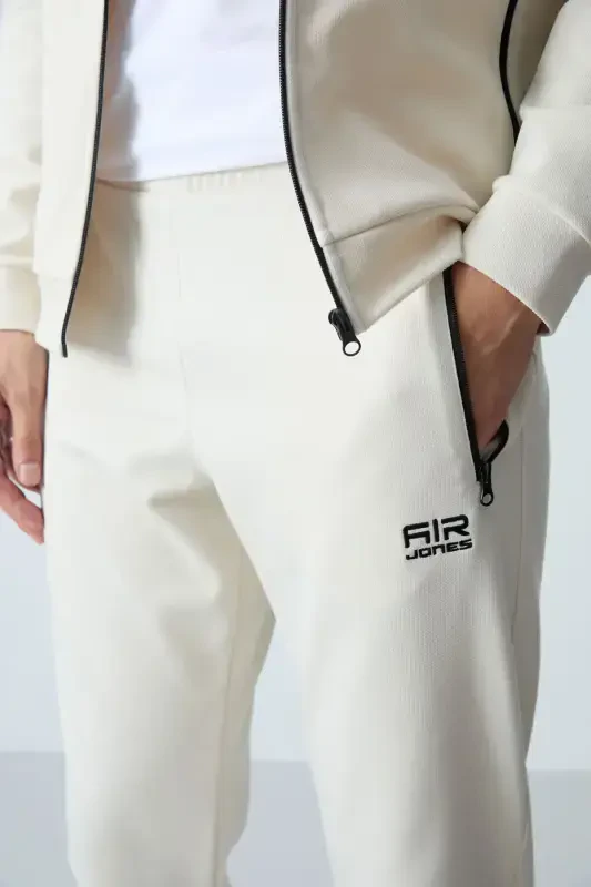 Hugo Bej Jogger Erkak Sport Kostyumi - 85198-Bej - 6