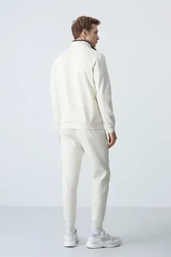 Hugo Bej Jogger Erkak Sport Kostyumi - 85198-Bej - 7