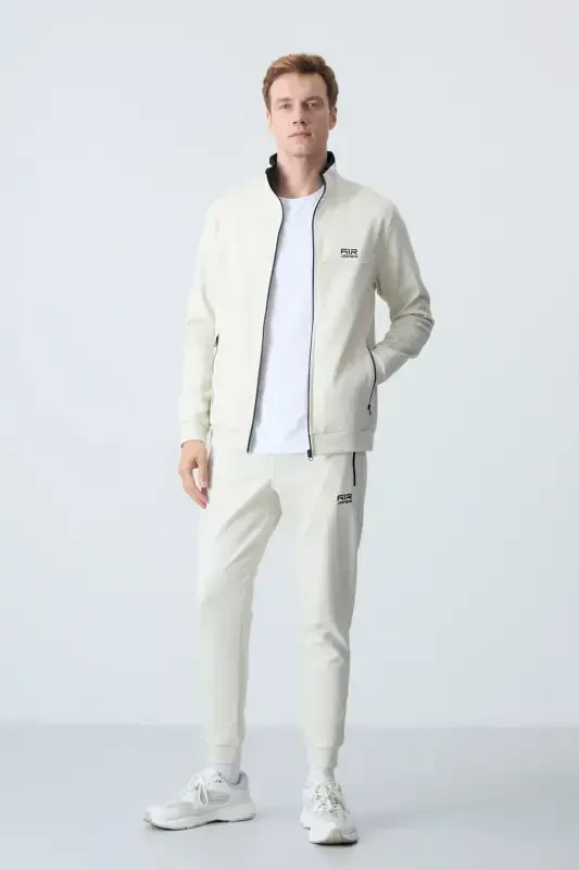 Hugo Bej Jogger Men's Tracksuit - 85198-Beige - 5