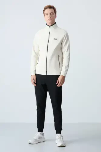 Hugo Bej - Qora Jogger Erkak Sport Kostyumi - 85198-Bej/qora - 1