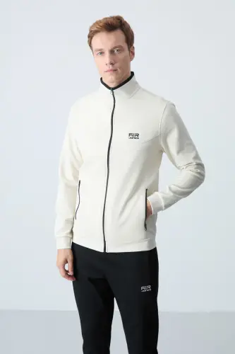 Hugo Bej - Qora Jogger Erkak Sport Kostyumi - 85198-Bej/qora - AIR JONES (1)