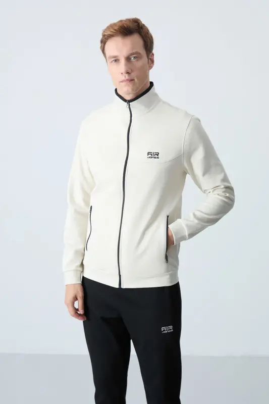 Hugo Bej - Siyah Jogger Erkek Eşofman Takım - 85198-Bej/siyah - 2