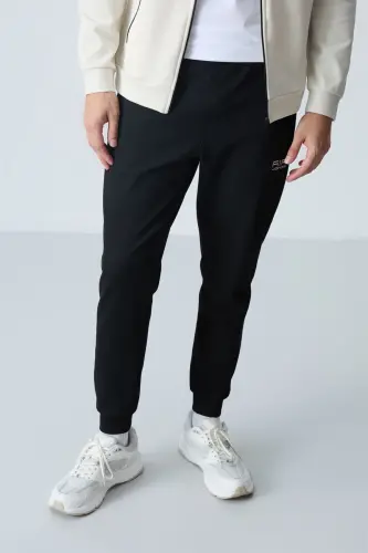 Hugo Bej - Siyah Jogger Erkek Eşofman Takım - 85198-Bej/siyah - 5