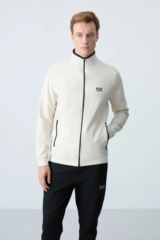 Hugo Bej - Siyah Jogger Erkek Eşofman Takım - 85198-Bej/siyah - 6