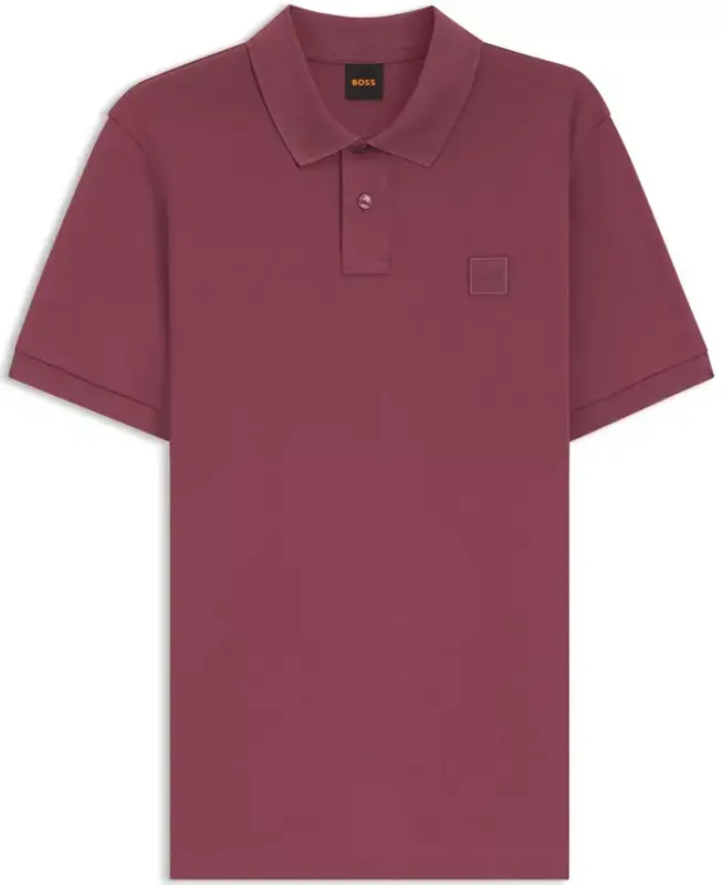 Men's Stretch-Cotton Slim-Fit Passenger Polo Shirt - Medium Red - 3