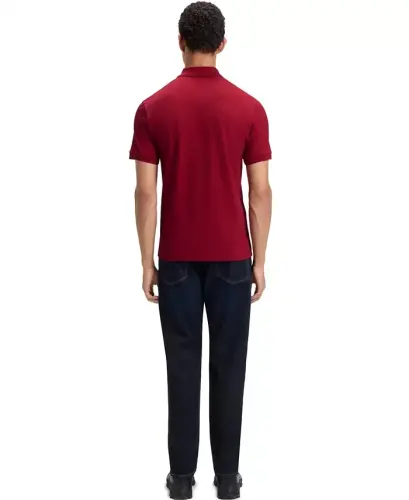Men's Stretch-Cotton Slim-Fit Passenger Polo Shirt - Medium Red - 7