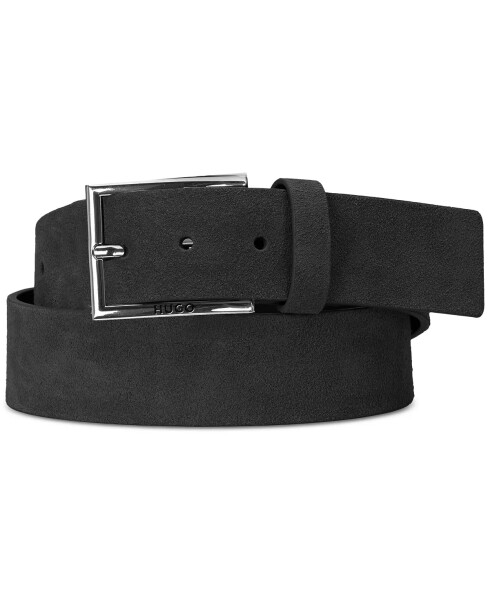 Hugo Boss Men's Sized Suede Belt Black - 1