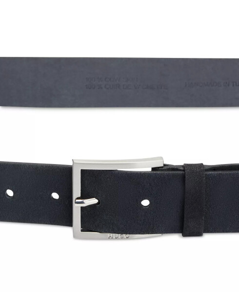 Hugo Boss Men's Sized Suede Belt Black - 4