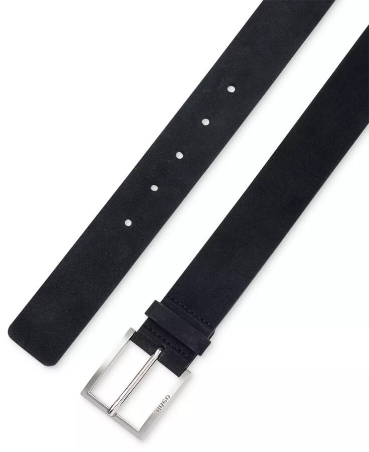 Hugo Boss Men's Sized Suede Belt Black - 5