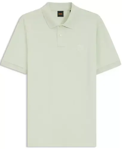 Hugo Boss Men's Stretch-Cotton Slim-Fit Polo Shirt - Open Green - 4