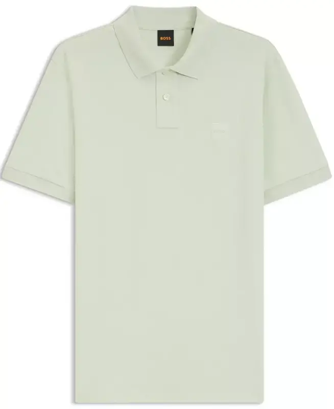 Hugo Boss Men's Stretch-Cotton Slim-Fit Polo Shirt - Open Green - 4