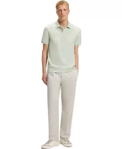 Hugo Boss Men's Stretch-Cotton Slim-Fit Polo Shirt - Open Green - 7