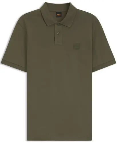 Hugo Boss Men's Stretch-Cotton Slim-Fit Polo Shirt - Open Green - 1