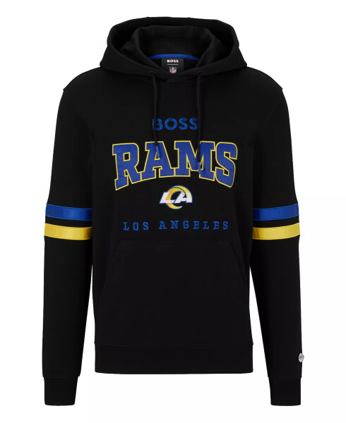 Hugo Boss x NFL Erkekler Los Angeles Rams Hoodie Koleksiyonu - Siyah - 3