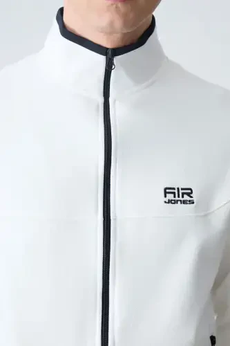 Hugo Ecru - Navy Blue Jogger Men's Tracksuit - 85198-Ecru/navy - 4