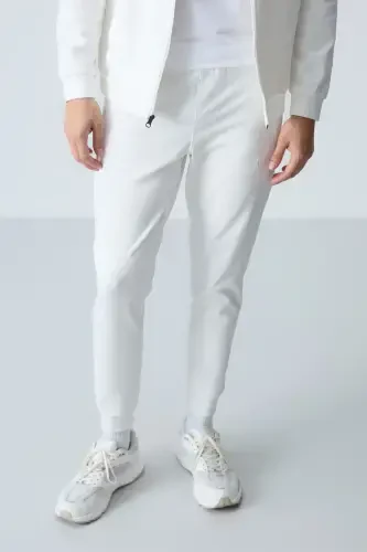 Hugo Ekru Jogger Men Tracksuit - 85198-Ecru/ecru - AIR JONES (1)