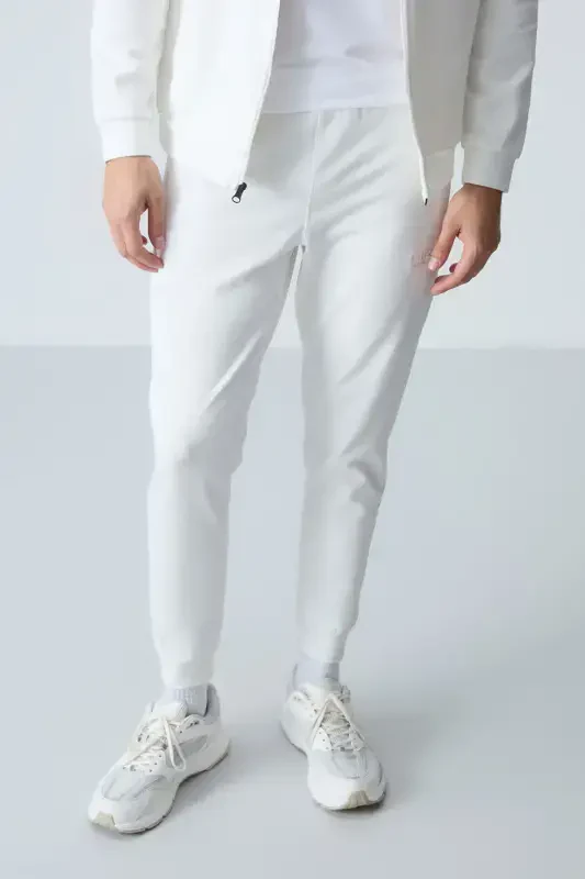 Hugo Ekru Jogger Men Tracksuit - 85198-Ecru/ecru - 2