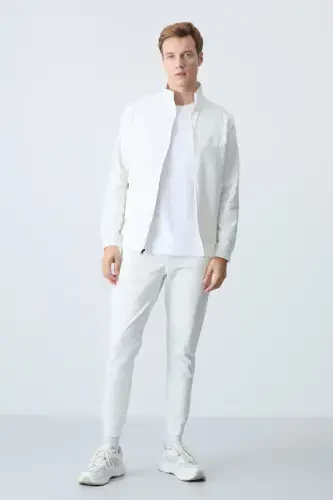 Hugo Ekru Jogger Men Tracksuit - 85198-Ecru/ecru - 7