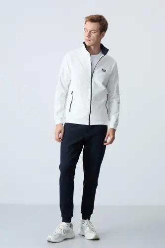 Hugo Ekru - Lacivert Jogger Erkek Eşofman Takım - 85198-Ekru/lacivert 
