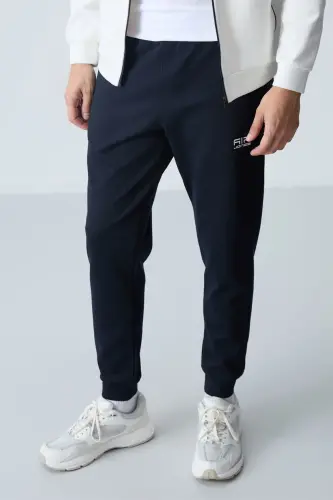 Hugo Ekru - Lacivert Jogger Erkek Eşofman Takım - 85198-Ekru/lacivert - 3
