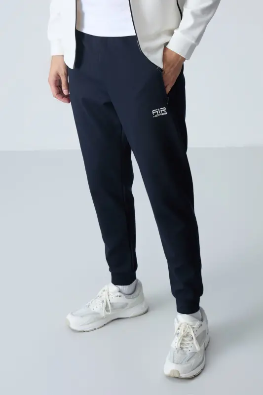 Hugo Ekru - Lacivert Jogger Erkek Eşofman Takım - 85198-Ekru/lacivert - 5
