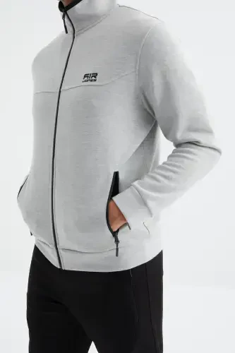 Hugo Grey Melange - Black Jogger Men's Sweatsuit - 85198 - AIR JONES (1)