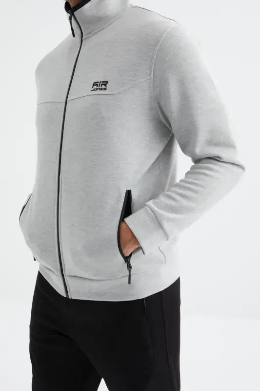 Hugo Grey Melange - Black Jogger Men's Sweatsuit - 85198 - 2