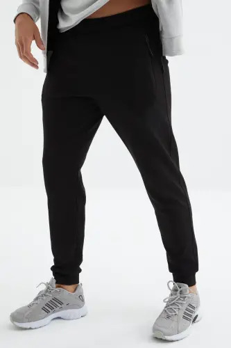 Hugo Gri Melanj - Siyah Jogger Erkek Eşofman Takım - 85198 - Gri Melanj-Siyah - 3
