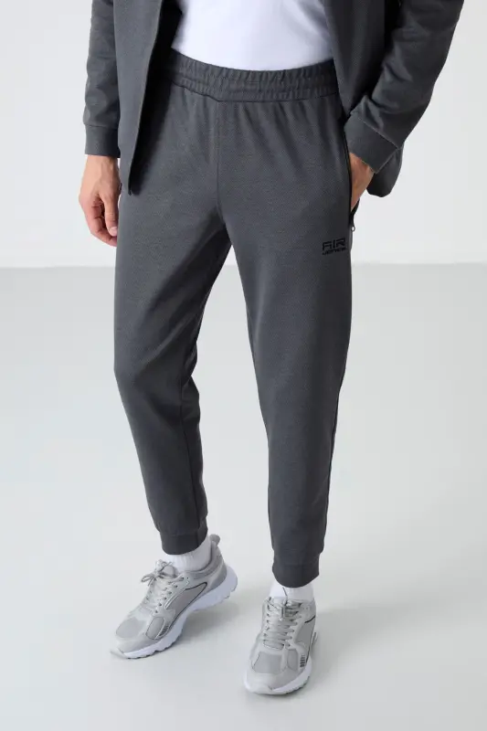 Hugo Koyu Gri Jogger Erkek Eşofman Takım - 85198-Koyu Gri - 4