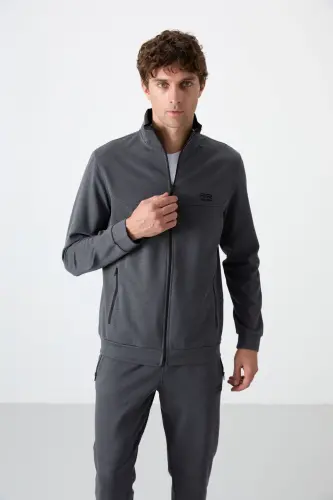 Hugo Koyu Gri Jogger Erkek Eşofman Takım - 85198-Koyu Gri - 6