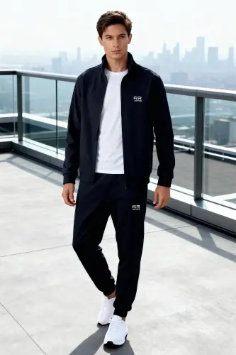 Hugo Lacivert Jogger Erkek Eşofman Takım - 85198-Laci - 8