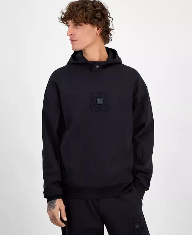 HUGO от Men's Debostaco Relaxed-Fit Logo Hoodie - 1