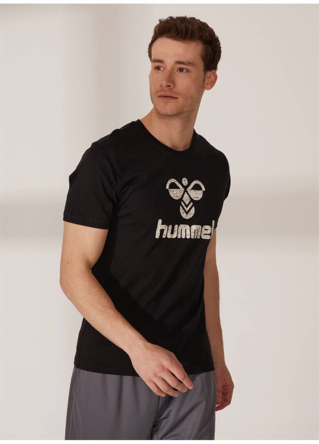 Hummel Black Men's Round Neck T-Shirt 910946-2001 AKIRA T-SHIRT S/S TEE - 7