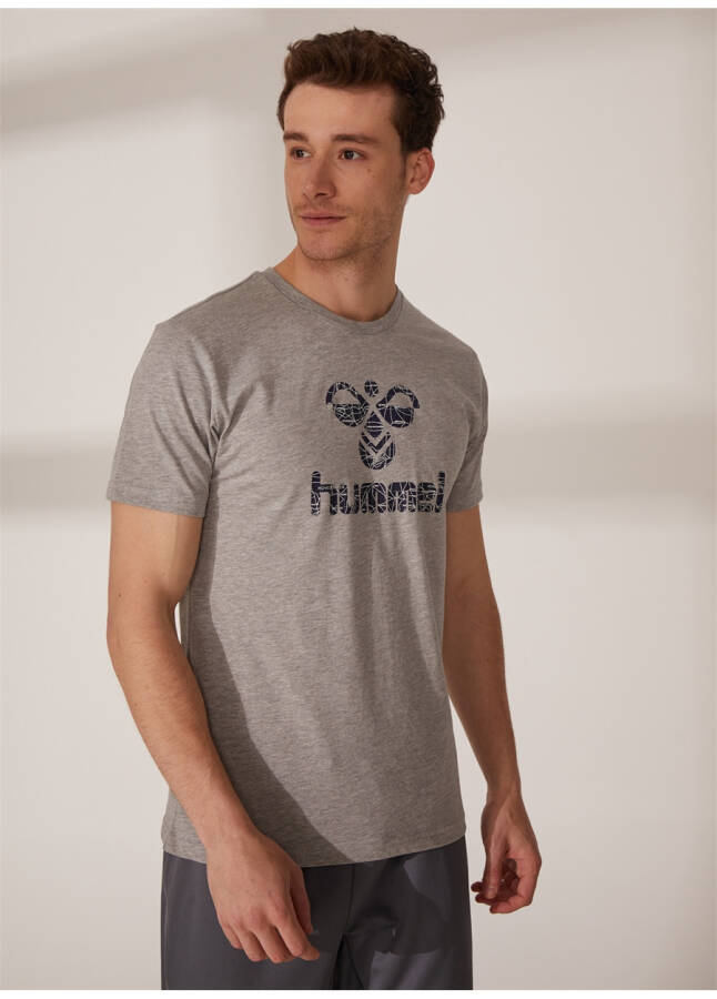 Hummel Kulrang Erkaklar Dumaloq Yoqa T-Shirt 910946-2848 AKIRA T-SHIRT S/S TEE - 10