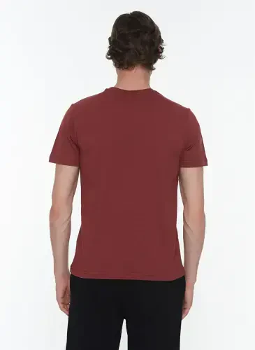 Hummel MOIRE Bordo Erkak T-Shirt 911091-3672 - HUMMEL (1)
