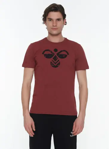 Hummel MOIRE Bordo Erkek T-Shirt 911091-3672 - 1