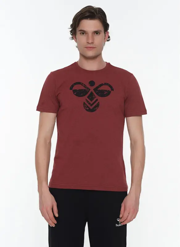Hummel MOIRE Bordo Erkek T-Shirt 911091-3672 - 1