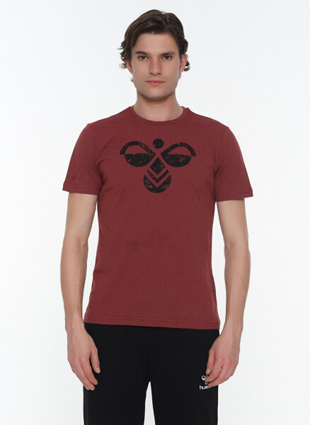 Hummel MOIRE Burgundy Men's T-Shirt 911091-3672 - 3