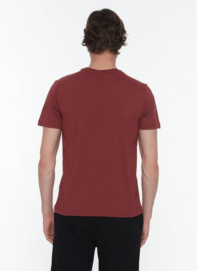 Hummel MOIRE Burgundy Men's T-Shirt 911091-3672 - 4