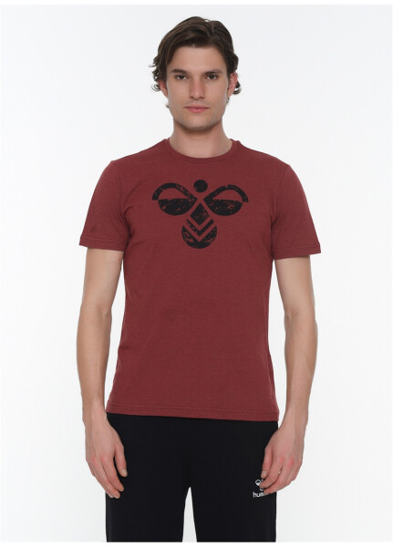 Hummel MOIRE Burgundy Men's T-Shirt 911091-3672 - 5