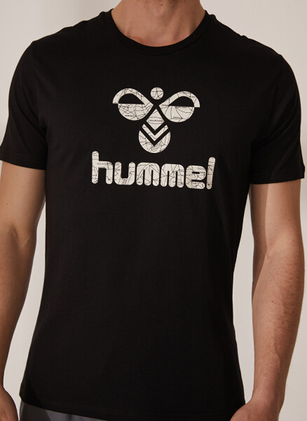 Hummel Qora Erkaklar uchun Dumaloq Yoqa T-Shirt 910946-2001 AKIRA T-SHIRT S/S TEE - 5