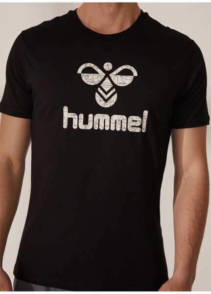 Hummel Qora Erkaklar uchun Dumaloq Yoqa T-Shirt 910946-2001 AKIRA T-SHIRT S/S TEE - 11