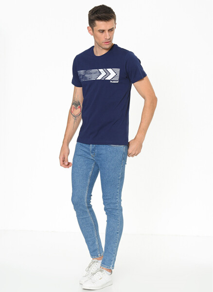 Hummel SALMON Lacivert Erkek T-Shirt 911093-7459 - 2